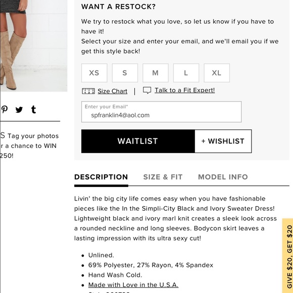 Lulu’s sweater dress. NWT - Picture 5 of 6